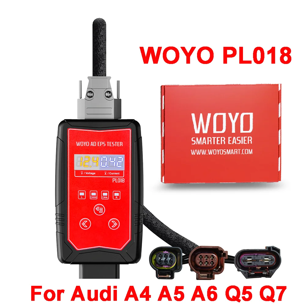 

WOYO PL018 EPS Tester Torque Sensor Simulator For Audi A4 A5 A6 Q5 Q7 Steering Wheel Automotive Diagnostic Tool