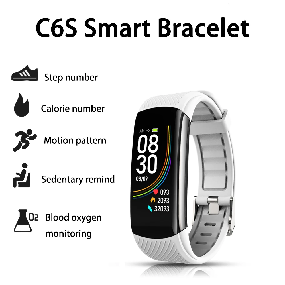 

Смарт-браслет C6S с измерением давления и давления