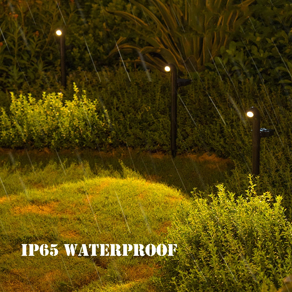 Imagem -04 - Led Solar Lawn Lights Lâmpada ao ar Livre Jardim Pátio Caminho Passarela Villa Landscape Luz de Projeção 3000k Pcs Pcs