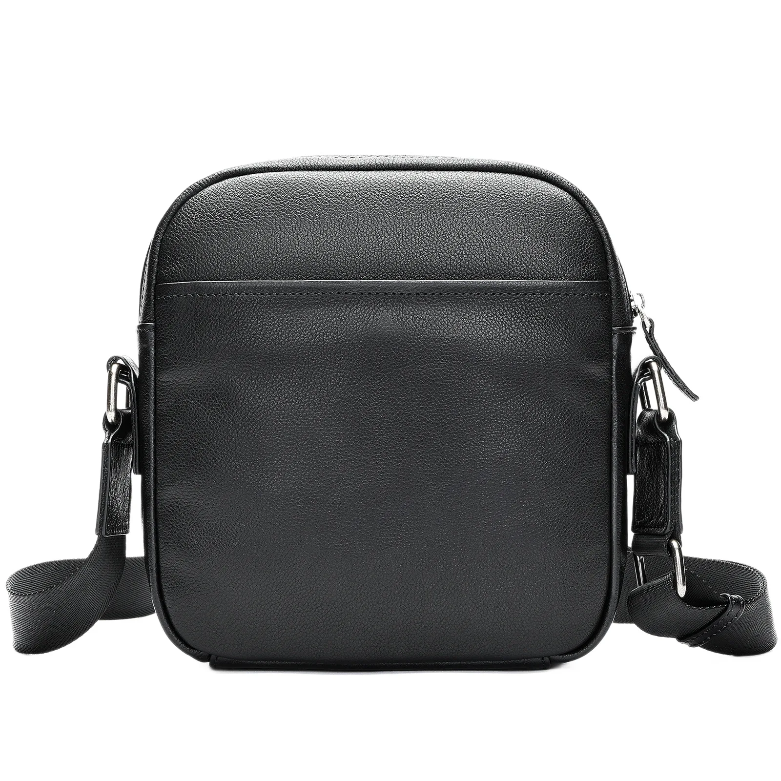 Trendy Men's Leather Crossbody Bag - Minimalist Vertical Shoulder Purse, Premium Top Layer Cowhide Sling for Daily - view 6