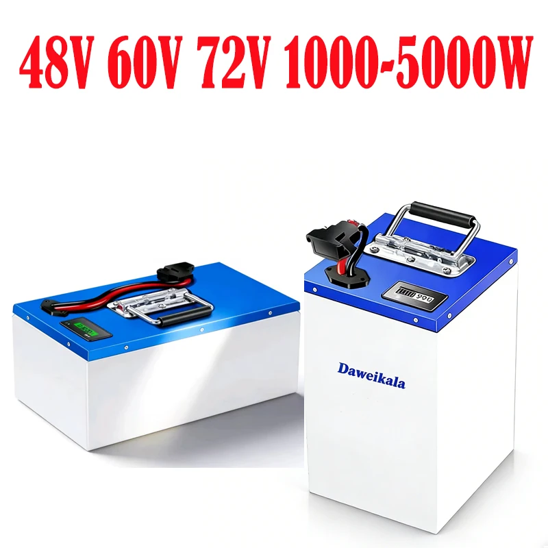 72V 60V 48V Lithium Battery Super Large Capacity for Electric Scooter Tricycle, 200km Long Endurance