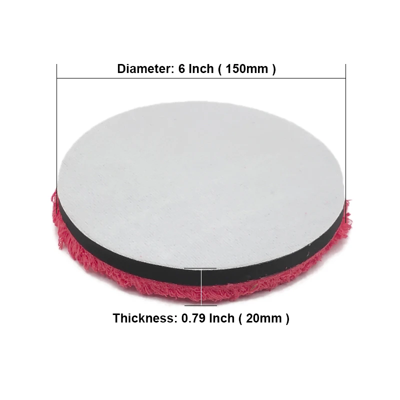 6 Inch 1PCS Wholesale Microfiber Car Polishing Pads 150 mm Removing Wax Buffer Pads Kits Replaceable Buffing Pad Micro Fiber