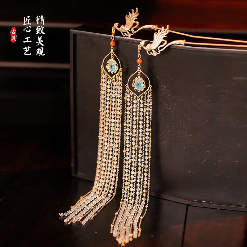 Hanfu Tassel Hairpin Versatile Retro Handmade Headwear Accessories for Women