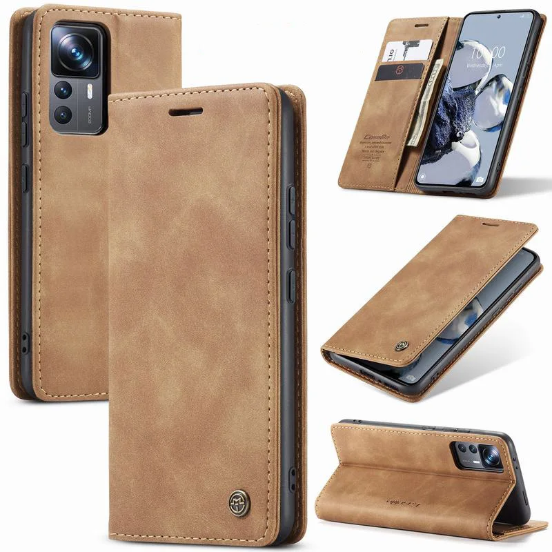 

For Xiaomi Mi 13T Pro Case Magnetic Flip Vintage Phone Cover Hoesje Mi 12T 11T 10T Pro Leather Wallet Case For Xiaomi 11 13 Lite