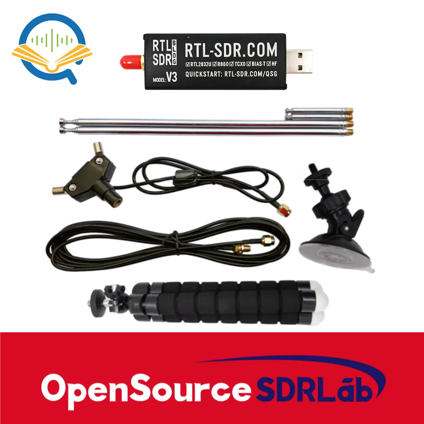 OpenSourceSDRLab Original RTL-SDR Blog RTL SDR V3 RTL2832U 1PPM TCXO SMA RTLSDR Software Defined Radio mit Mehrzweck-D – Detail 2