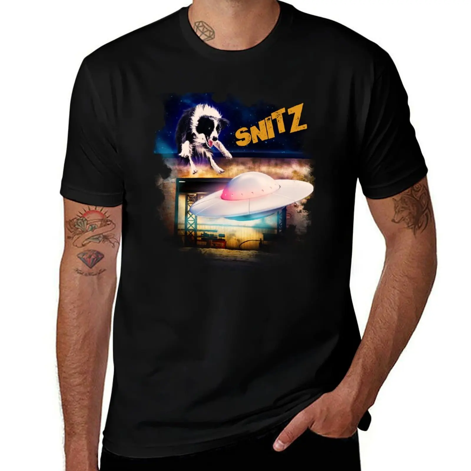 

Snitz dog Bob's Saucer Repair Bob and Nikki T-Shirt funny t shirts cotton man t shirt cotton high quality