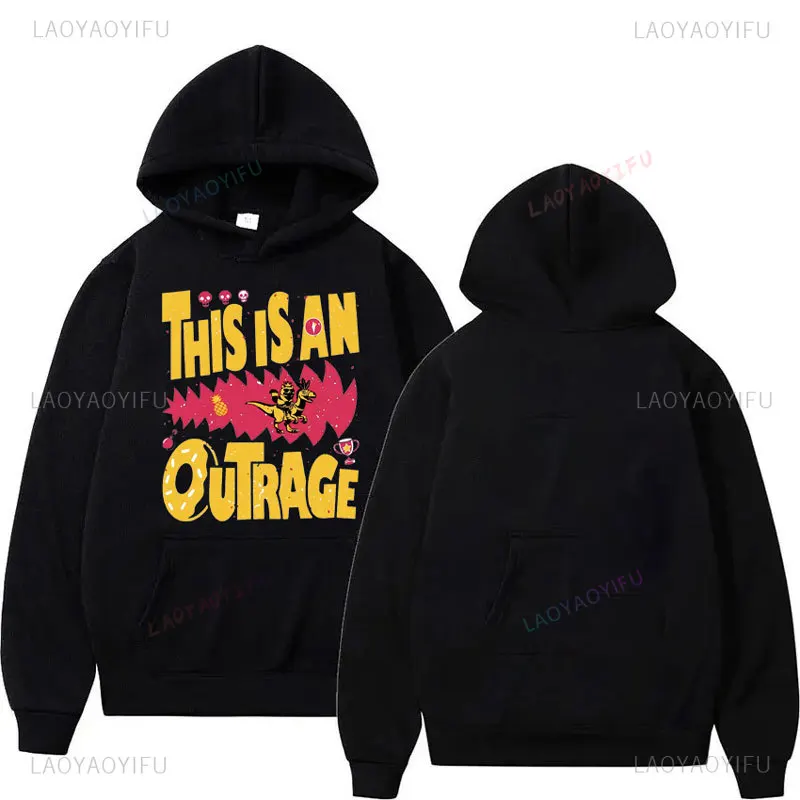 Moletom Retrô com Estampa de Dungeon Crawler - Camiseta com Capuz para Moda Feminina