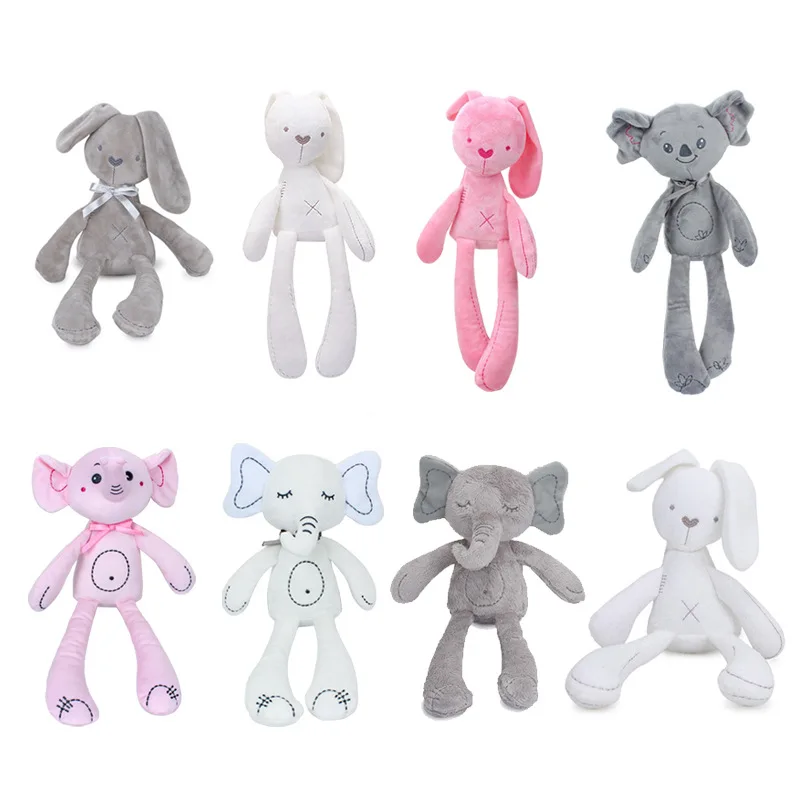 40cm Rabbit Plush Toys 15.6 Inches Soft Bunny Elephant Unicorn Koala Animals Stuffed Doll Children Appease Sleeping Gift