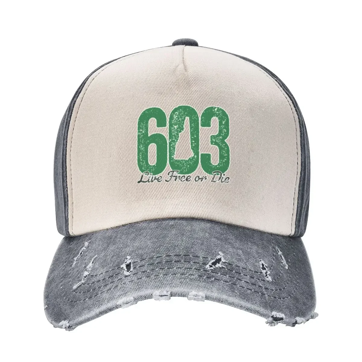 603 New Hampshire Live Free or Die NH Cowboy Hat Sports Caps Vintage Hat Men Women's