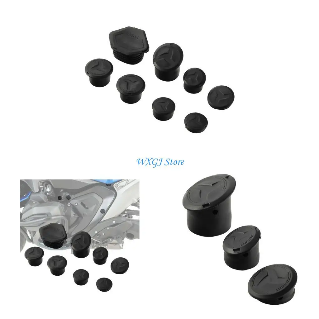

37JE Frame Decorative End Cap Set Motorbike Modified Accessories Frame Hole Cover Caps Plug for R 1300 Easy Installation