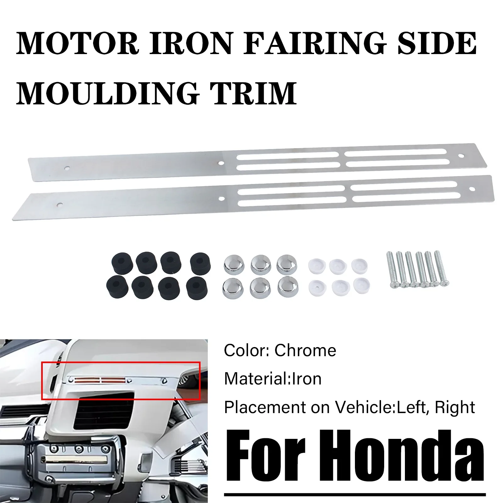 ​Motor Iron Fairing Side Moulding Trim For Honda Goldwing 1500 GL1500A Aspencade