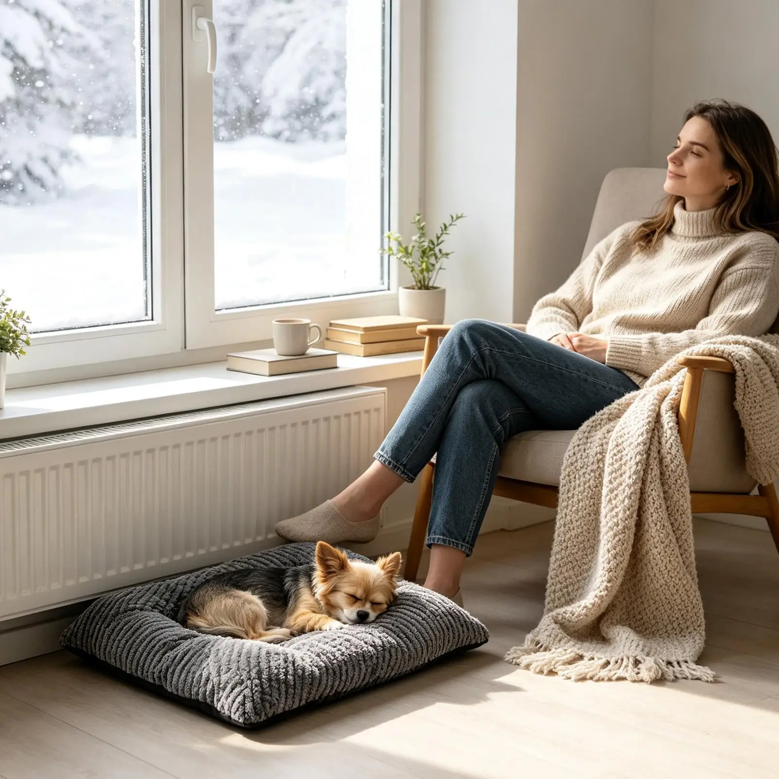 Dog Bed Soft Rectangular Sleeping Pad With Pillow And Raised Edges Kennel Pad For Small Medium Large Breed Home Entryway Floor
