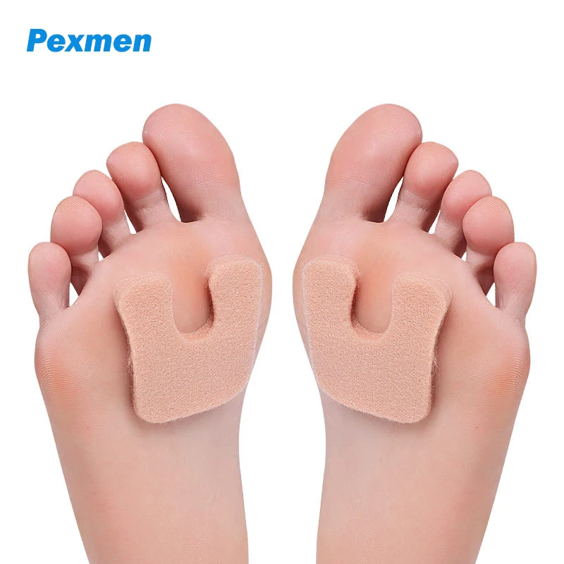 Pexmen 2Pcs U-Shaped Felt Callus Pads Protect Calluses from Rubbing on Shoes Reduce Foot and Heel Pain Prevent Blister Protector