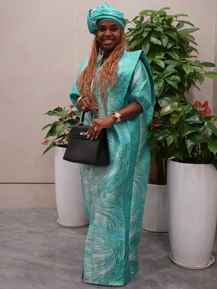 

African Dashiki Long Dresses Elegant Women Party Evening Gown Traditional Africa Clothing Dubai Turkey Kaftan Muslim Hijab Abaya