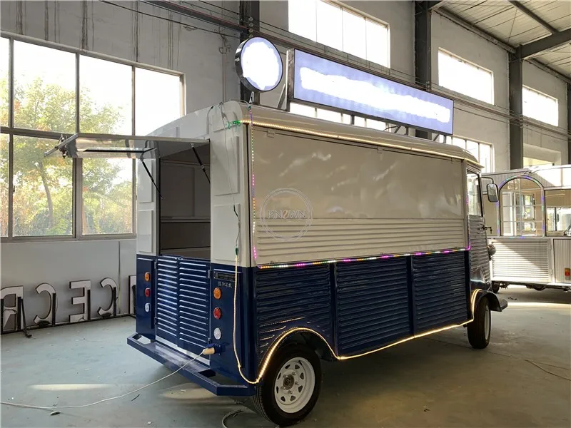 Электрическая винтажная мобильная тележка для еды, грузовик для хот-догов, торговый фургон с мороженым, автомобильный прицеп, свадебные киоски