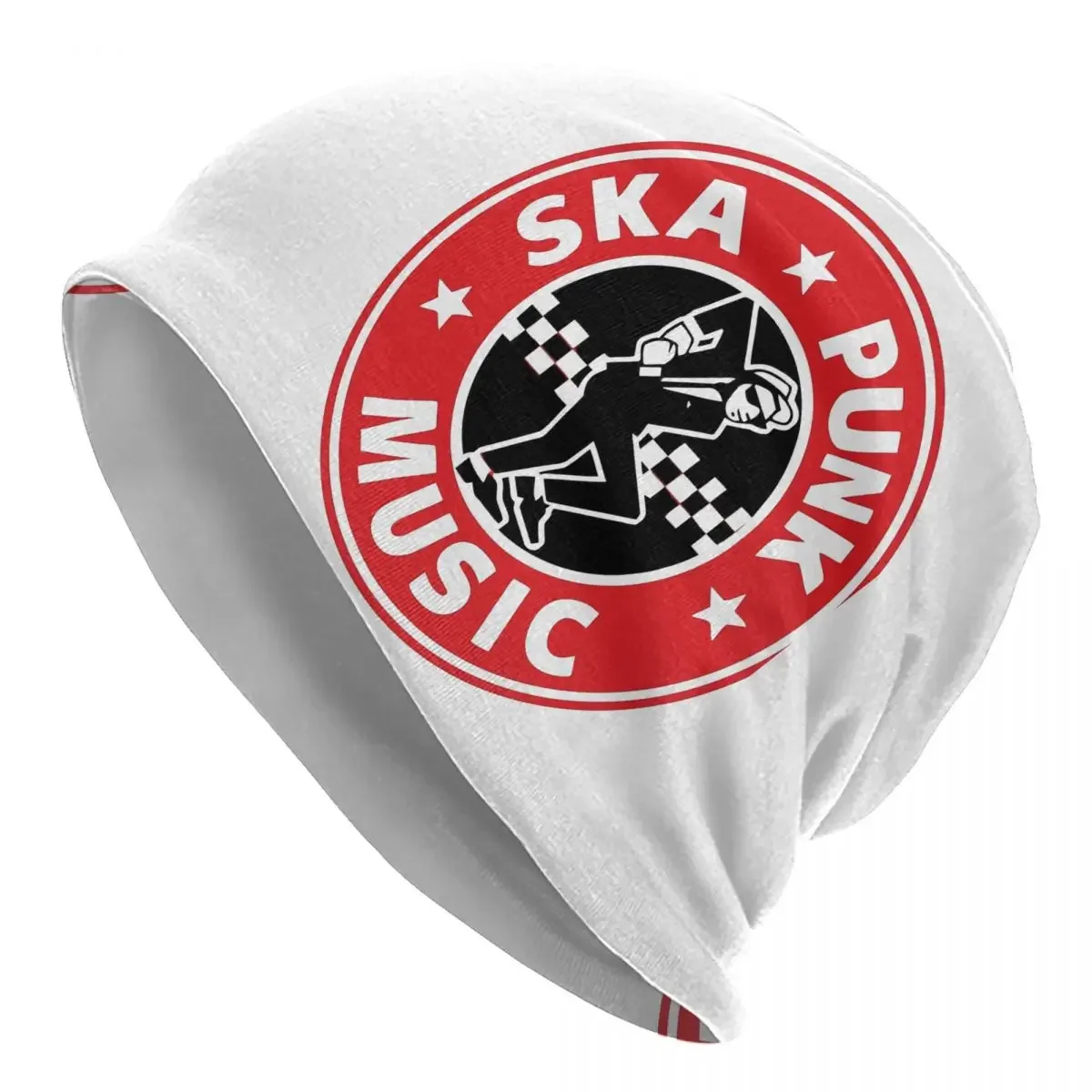 Men Women 2 Tone Ska Punk Music Logo Winter Beanie Skullies Two-tone Ska-rock Bonnet Knit Hat Unique Warm Caps Wonderful Gift