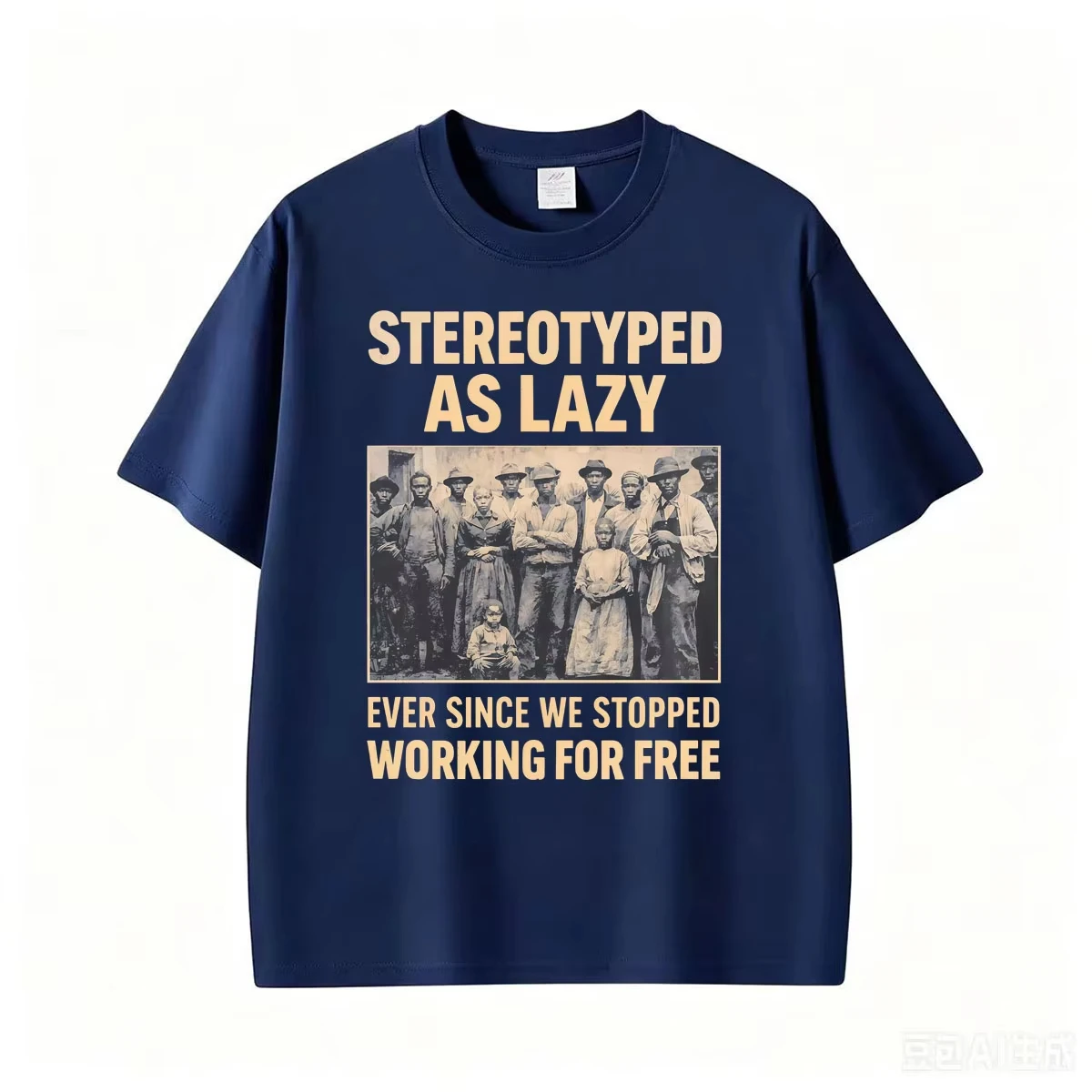 Stereotyped As Lazy Black History Merch T-shirts Men Women Casual Cotton Short Sleeve T Shirt Harajuku Streetwear Retro T Shirts