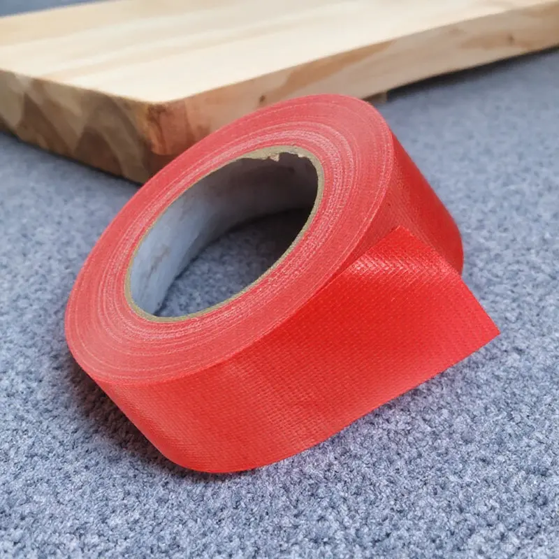 赤色の高耐久ダクトテープ防水-1-粘着多目的テープ修理包装結束シール-diy-プロジェクト用
