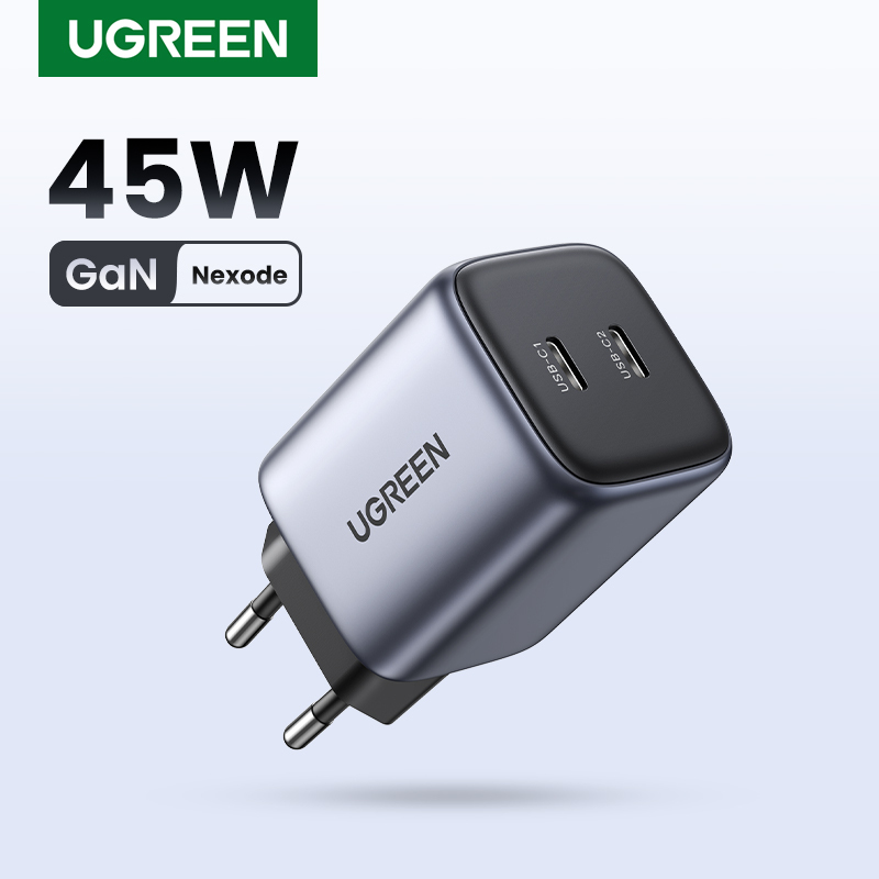 UGREEN GaN 45W USB Charger PD QC 3.0 Fast Charger Quick Charger For iPhone 15 14 13 Pro Travel PhoneCharger for Samsung S24 S23 
