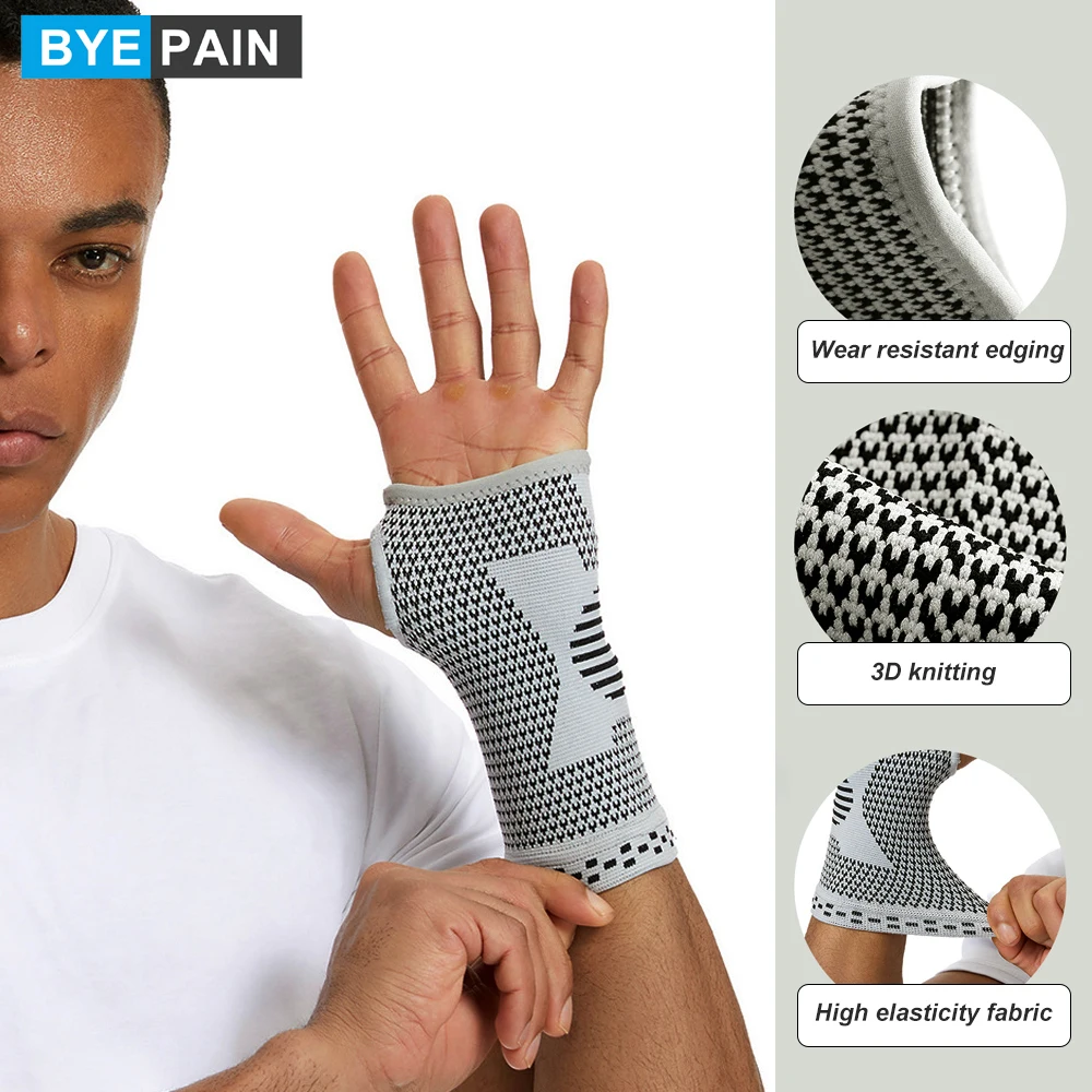 1/2PCS Wrist Compression Sleeve, Wrist Brace Support for Arthritis, Tendonitis, Sprains, Workout, Carpal Tunnel - Left & Right