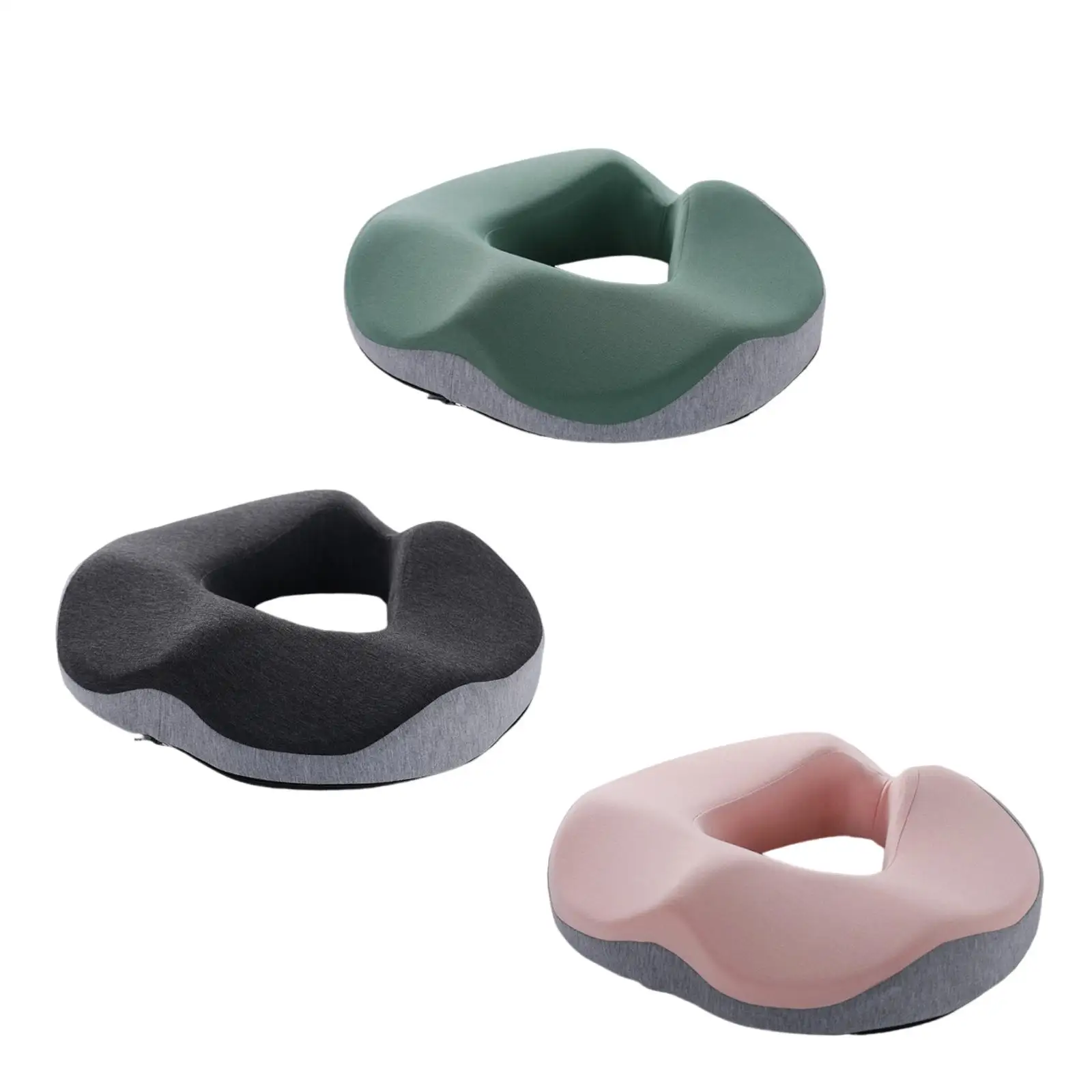 Memory Foam Cushion Breathable with Hollow Design Ergonomic Soft for Long Sitting Portable Seat Cushion Donut Cushion Thick