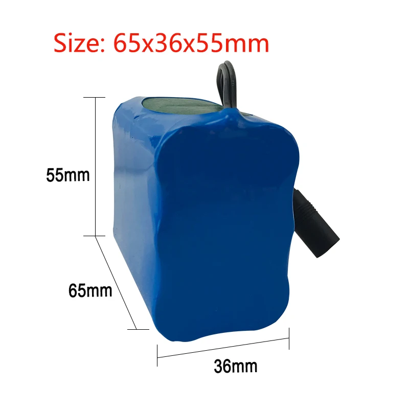 2S3P 7.4V 10000mAh 18650 10Ah Lithium Battery Pack Fishing LED Light Bluetooth Speaker Lithium Ion Battery Pack