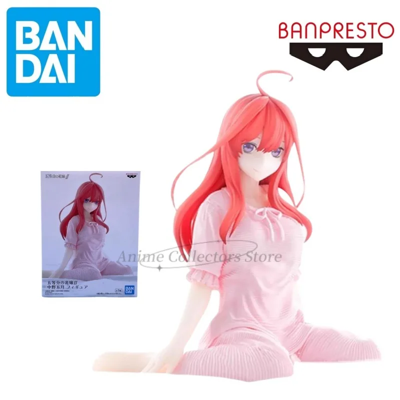 Spot Bandai BANPRESTO Quintessential Bride Nakano May Pajamas Anime Character Model Toy Desktop Ornaments Boys Girls Gift