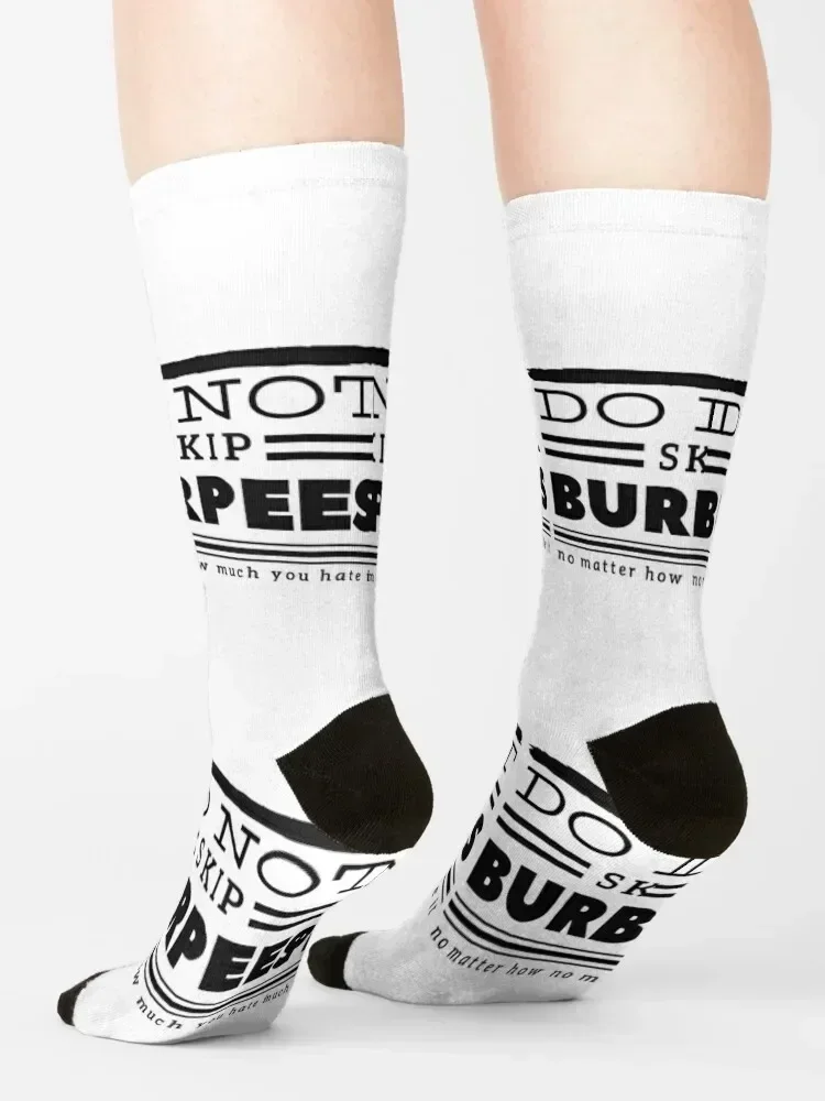 No salta Burpees Calcetines deportes y ocio marca de diseñador moda japonesa Hombres Niño Niño Calcetines Mujer