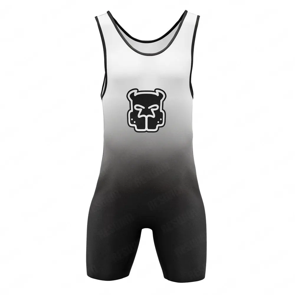 New Men's Wrestling Singlets Suit Boxing Triathlon One Piece Bodysuit GYM Sports Fitness Sleeveless PowerLifting Jumpsuit Outfit