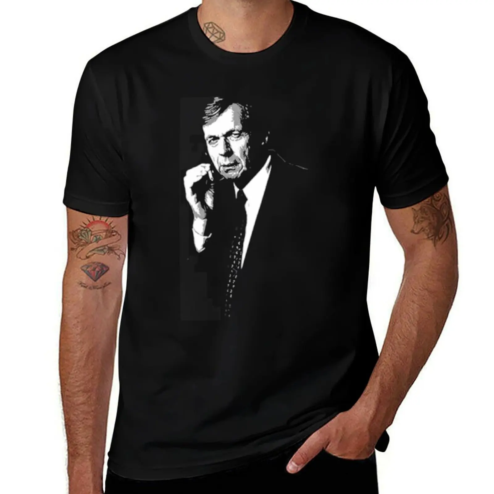 The Smoking Man Cigarette X Files TV SciFi Aliens T-Shirt Anti-Perspiration Workout Top