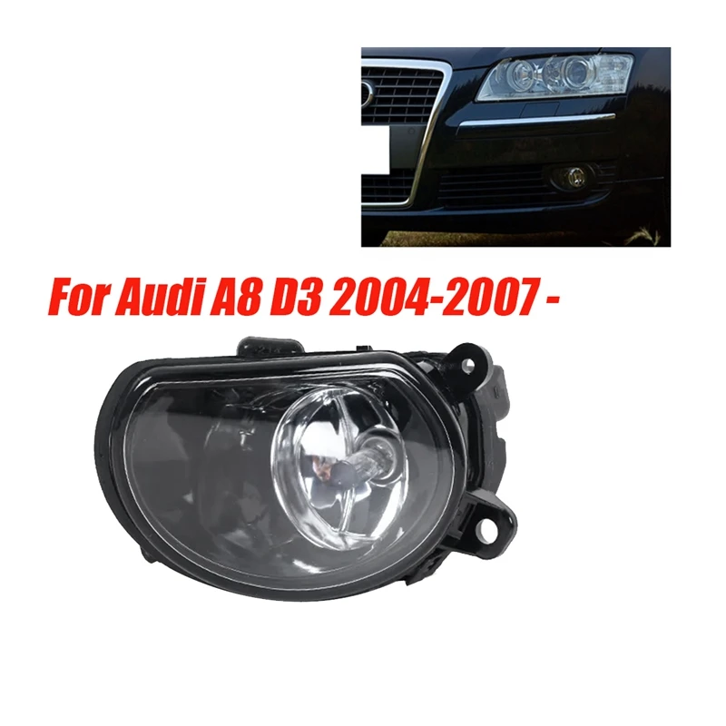 

For A8 D3 2004-2007 4E0941699A Left Front Driving Fog Light Lamp Assembly With Halogen Bulbs Accessories