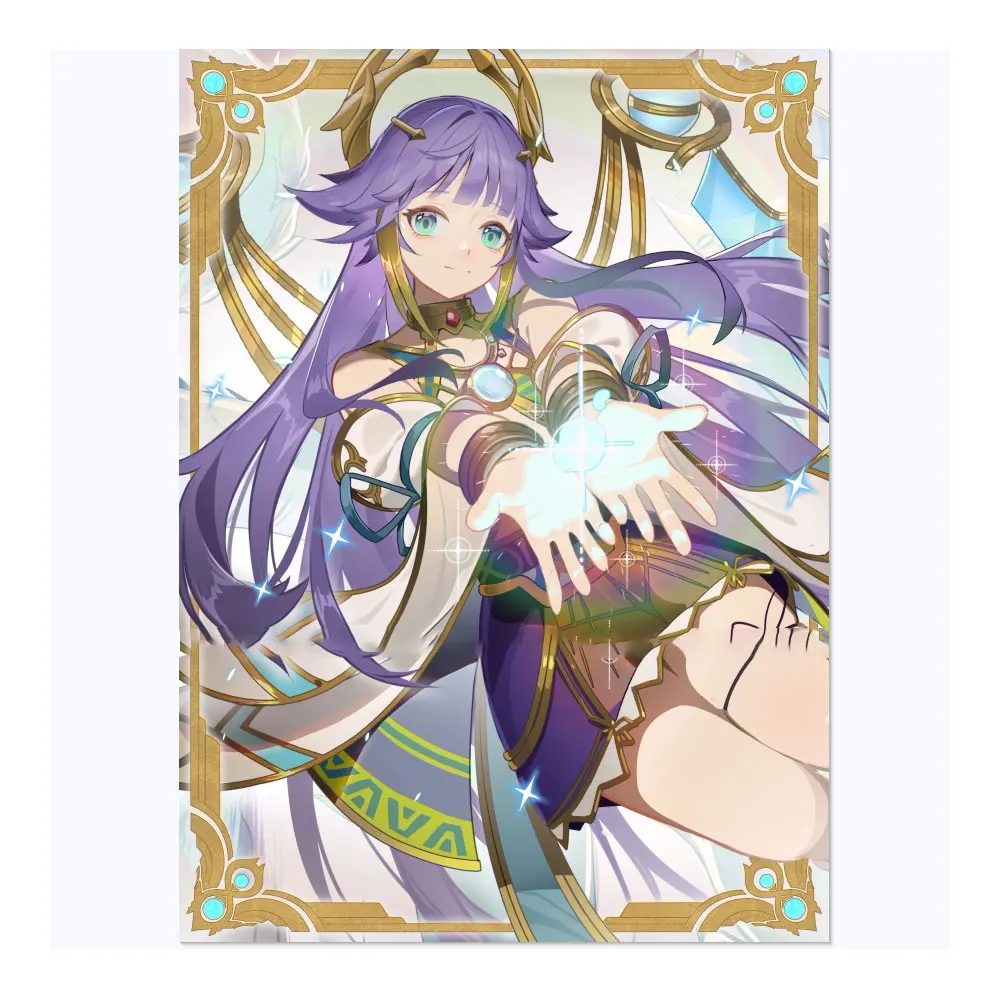 

60PCS 63x90mm Protective Sleeves Trading Cards Protector Holographic Animation YuGiOh Card Sleeves Shield Laser Card Deck Cover