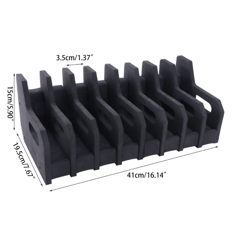 Soporte exhibición para pistola peso ligero, estante para pistola espuma EVA con 8 ranuras, fundas protectoras pieza