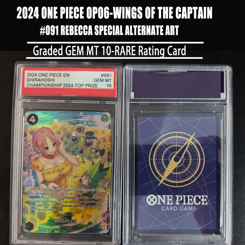 Diy Proxy 2024 One Piece Op06-Wings of The Captain Op05-091 Rebecca Arte Alternativo Especial Colección Gmt 10 Tarjeta de Anime