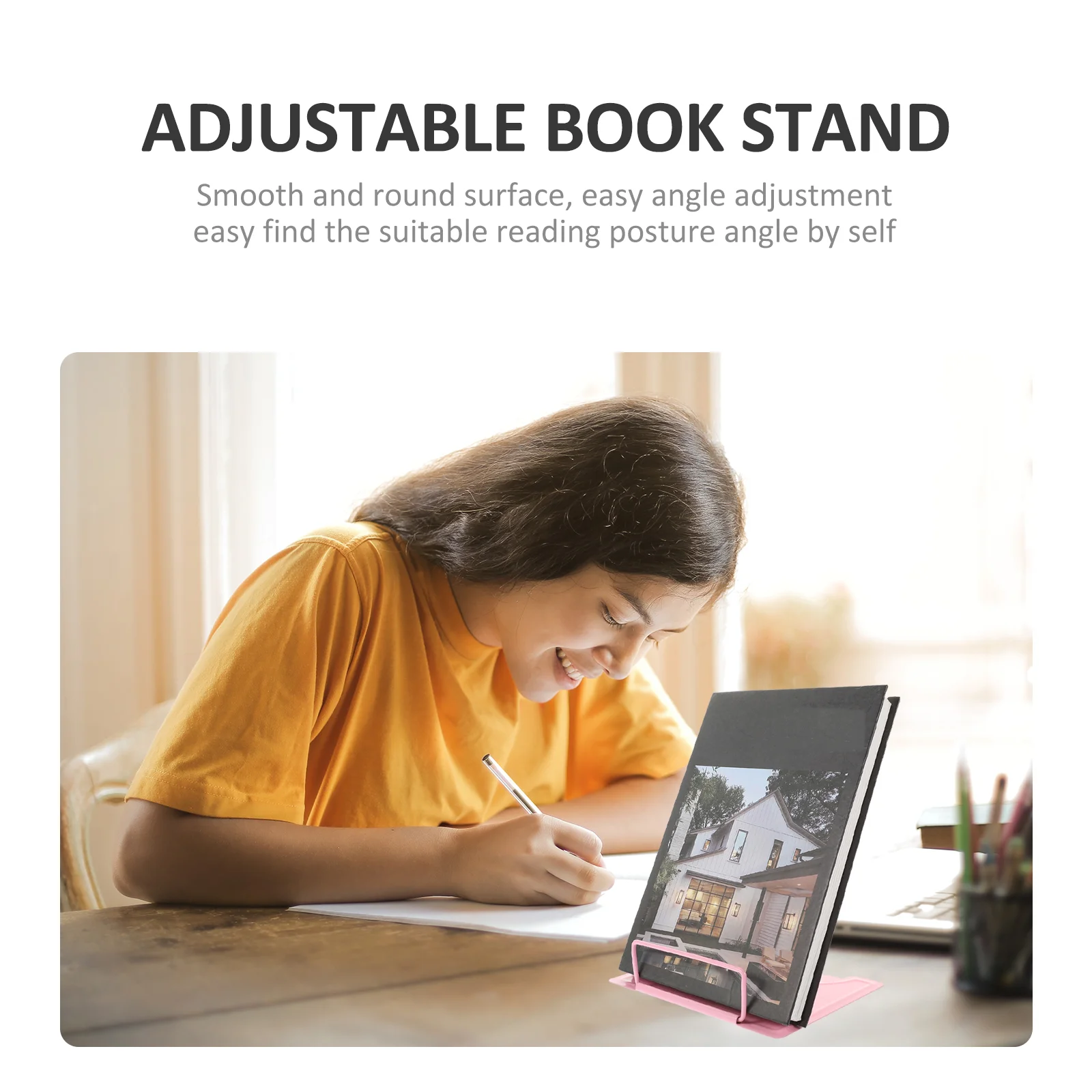 Imagem -05 - Acrílico Reading Rack Bookends Titular Levante Suporte Organizador Lectern Livros Resto Crianças Bookshelf Laptop Support Home Desktop Portátil