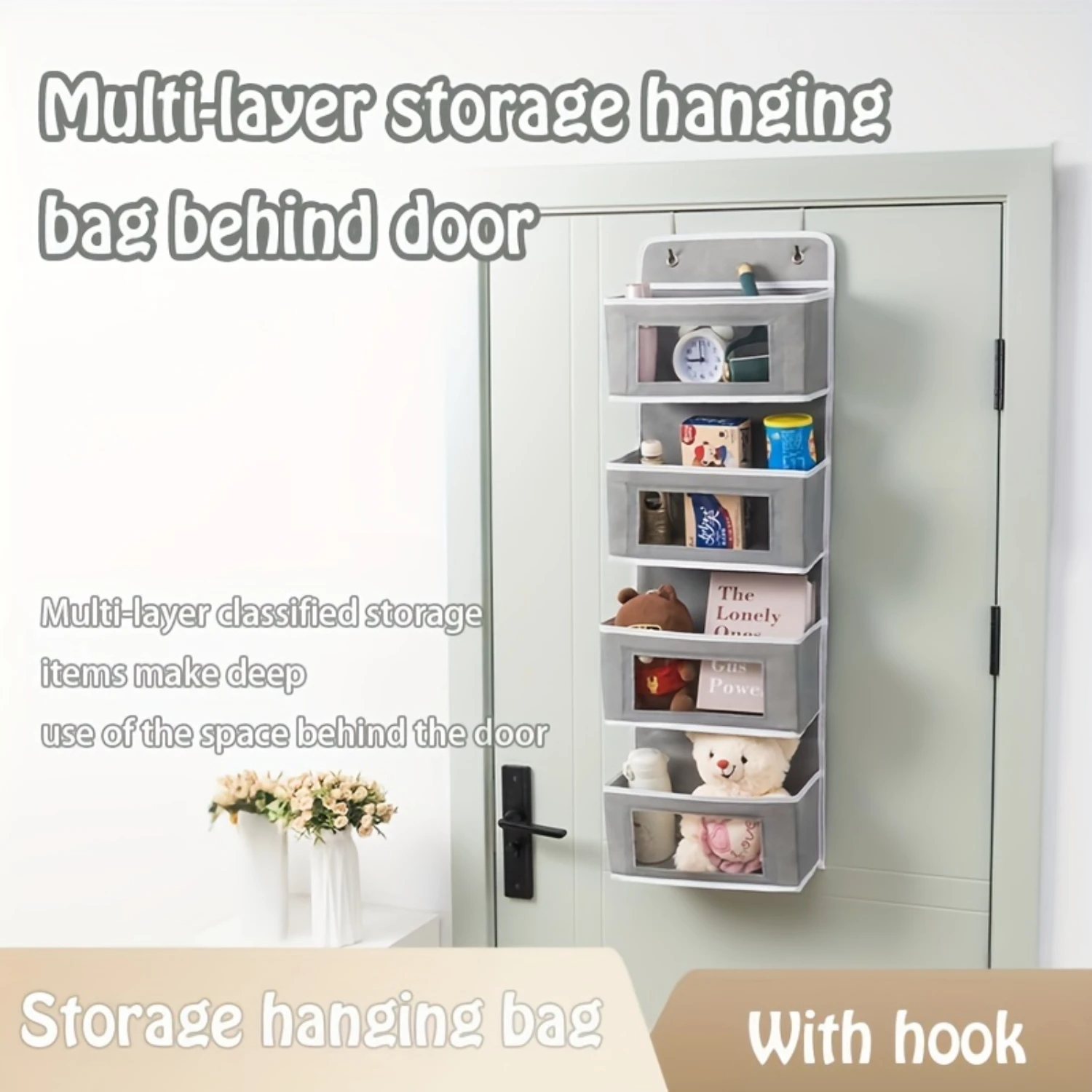 Convenient Over Door Hanging Storage Box - Keep Your Home Organized and Clutter-Free