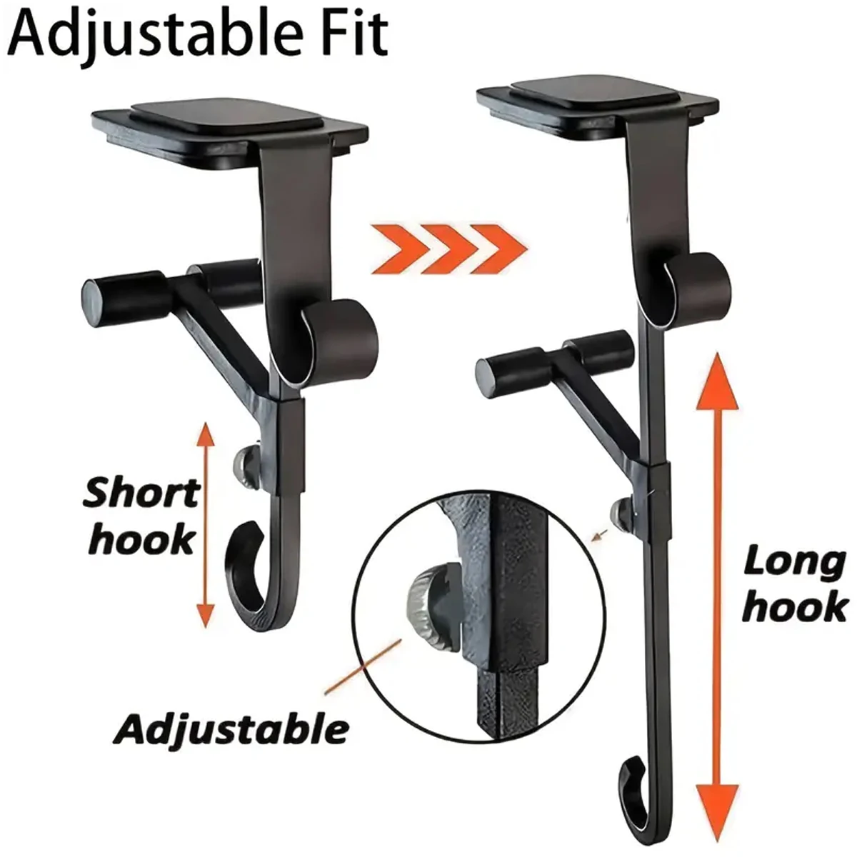 Adjustable Christmas Stocking Hooks, Garland Holder for Fireplace, Robust Metal Coat Holder with Double Hooks
