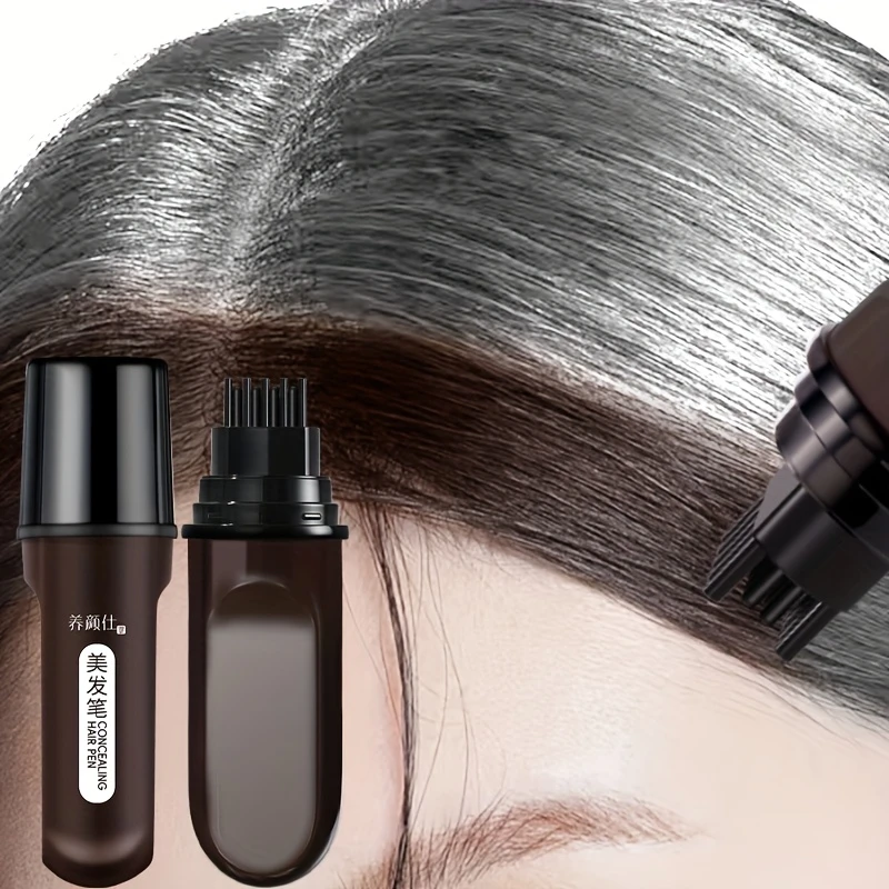 

Portable Hair Color Stick with a Serrated Comb - Quick Temporary Gray Coverage,Waterproof Sweatproof,Instantly Covers Gray Hair
