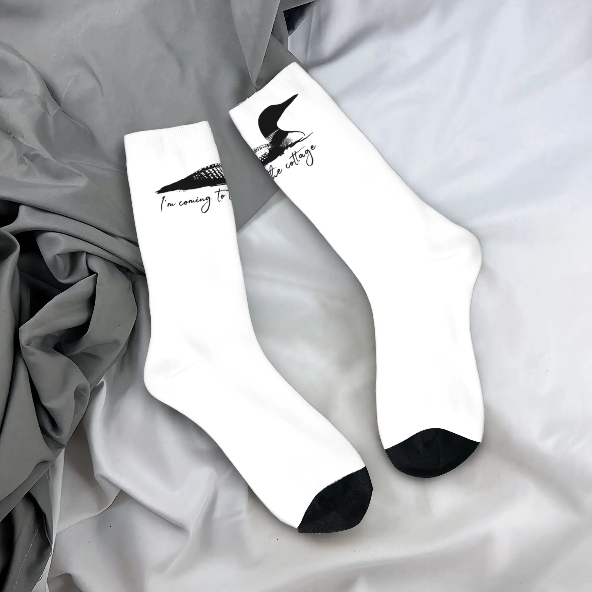 

Носки IM Coming To The Cottage с подогревом, спортивные носки в стиле Харадзюку, мужские дышащие носки для бега, зимние противоскользящие носки