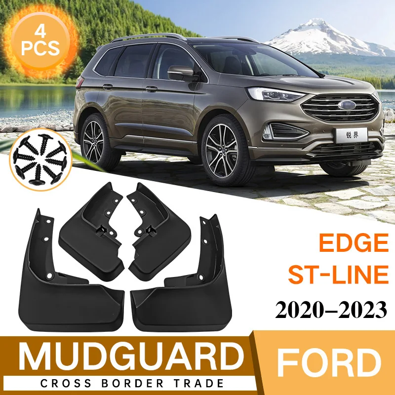 

Mud Flaps For Ford Edge ST Line Titatium SE SEL 2019-2022 2020 2021 Splash Guards Fender Matte Black Mudguards Car Accessories