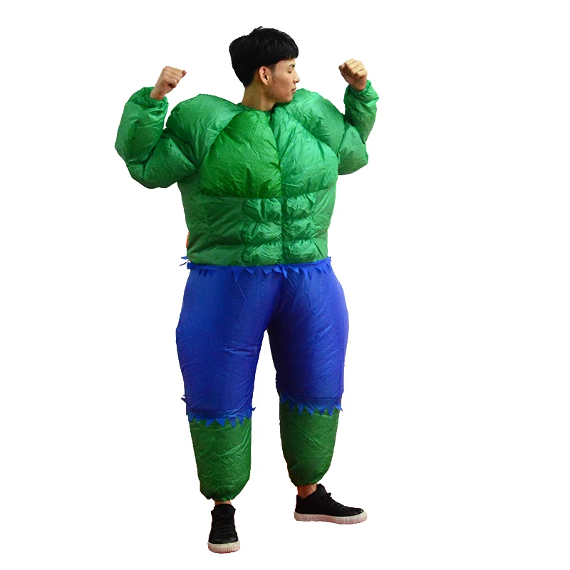 Adult Fatty Hulk Inflatable Costume Anime Suits Mascot Halloween Party Cosplay Costumes for Man Woman Boys Girls