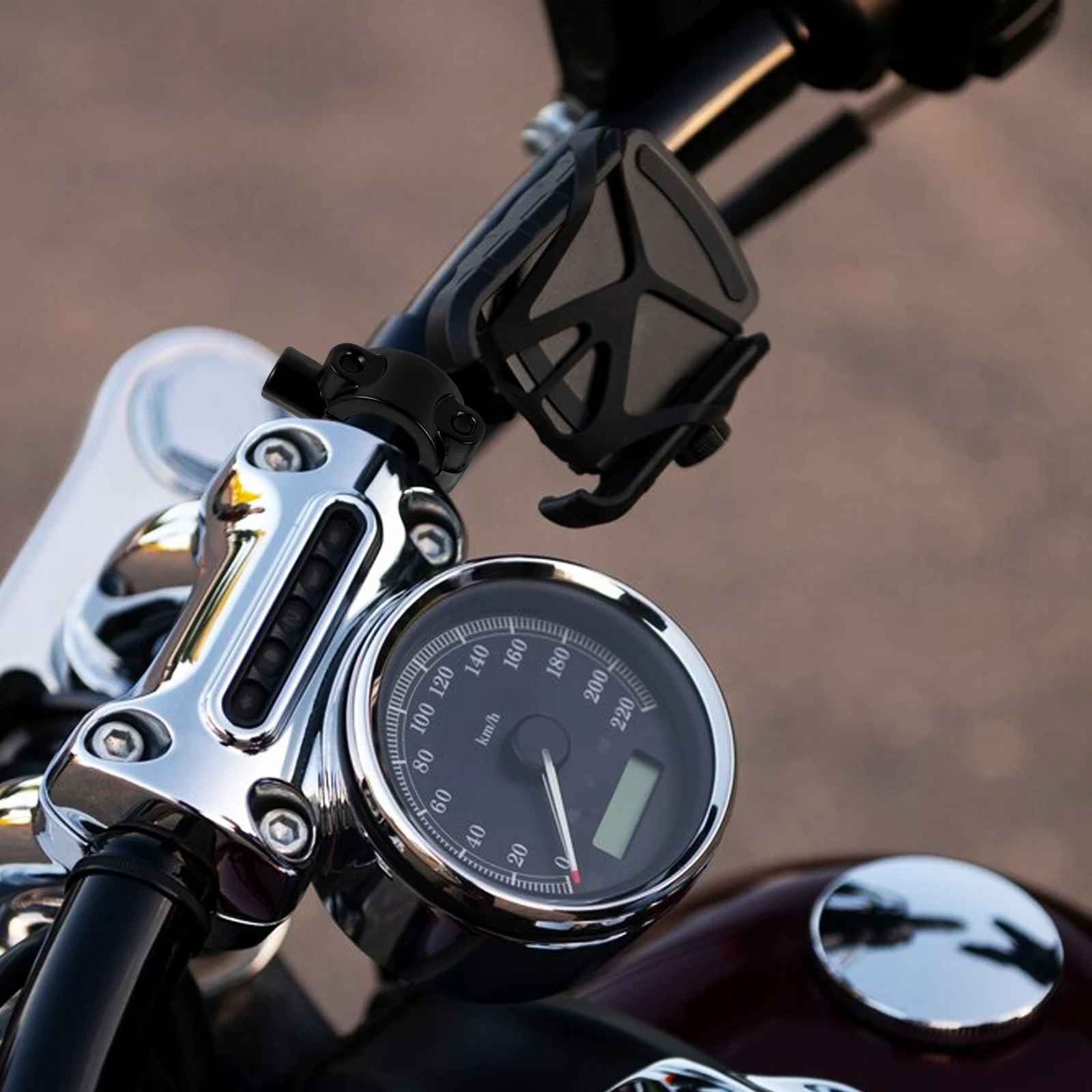 

Electric Motorcycle Rearview Mirror Mount Iron Handlebar Mirrors Adjustable Vibration Reduction CompatibilityBracket