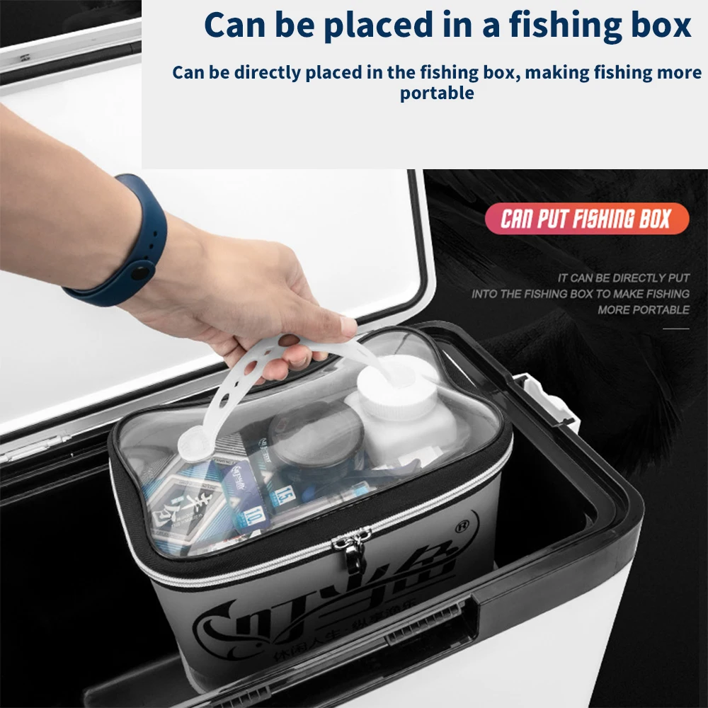 4-14L Folding Live Fish Bucket Multifunction EVA Fishing Bag Box Portable Water Container Bags Outdoor Fishing Accessories