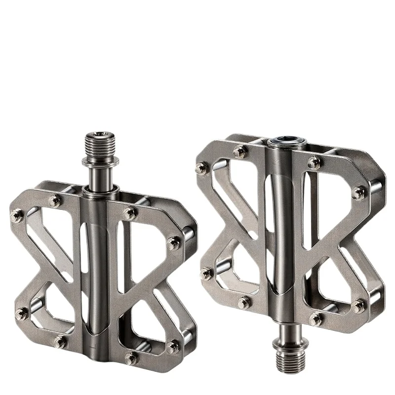 Bicycle Wide All Titanium Pedal Triplein Ultra Light Pedal Butterfly Tread Bicycle Pedal