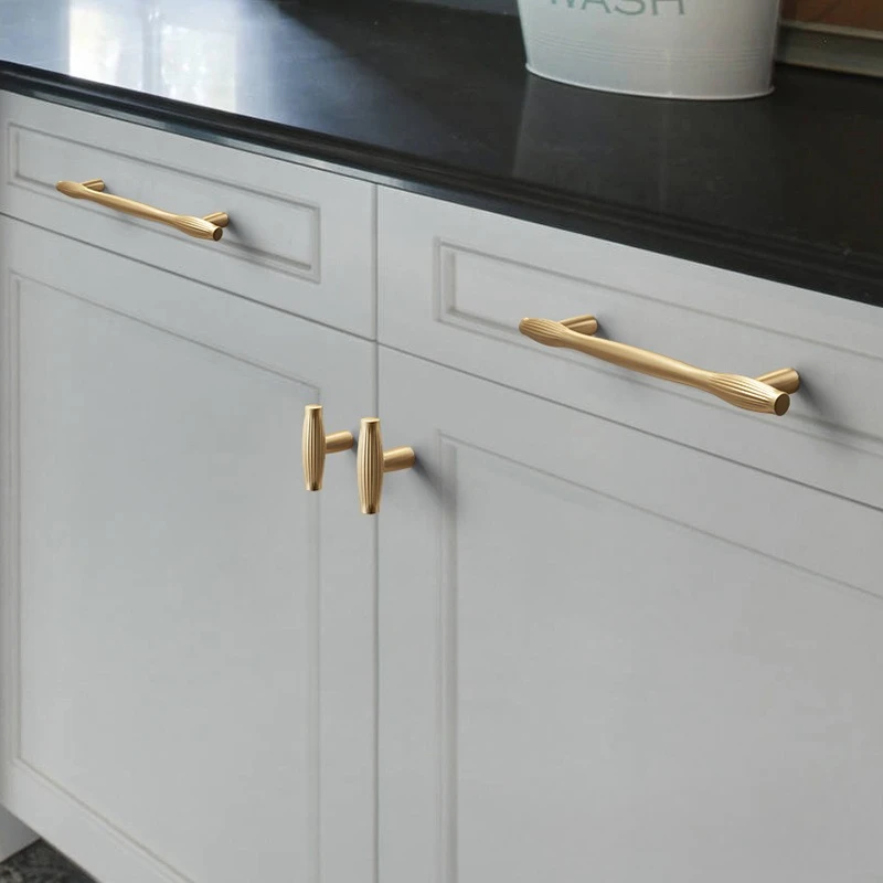 Creative French Cabinet Handles Simple Drawer Knobs American Style New Wardrobe Handles Nordic Light Luxury Kitchen Door Handles