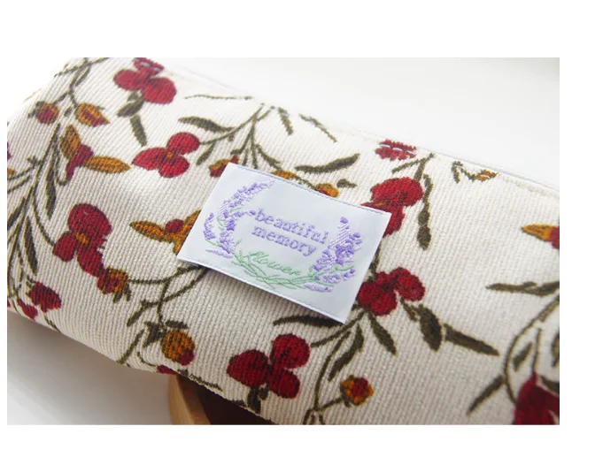 Floral Series Handmade Fabric Label Lavender Wreath Embroidered Woven Tag Colorful Sewing Accessory