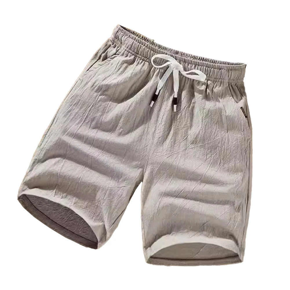 Casual Beach Shorts Bodybuilding Gym Wear Beach Sports Light Gray 95 Polyester 5 Spandex Dark Gray Training Wear