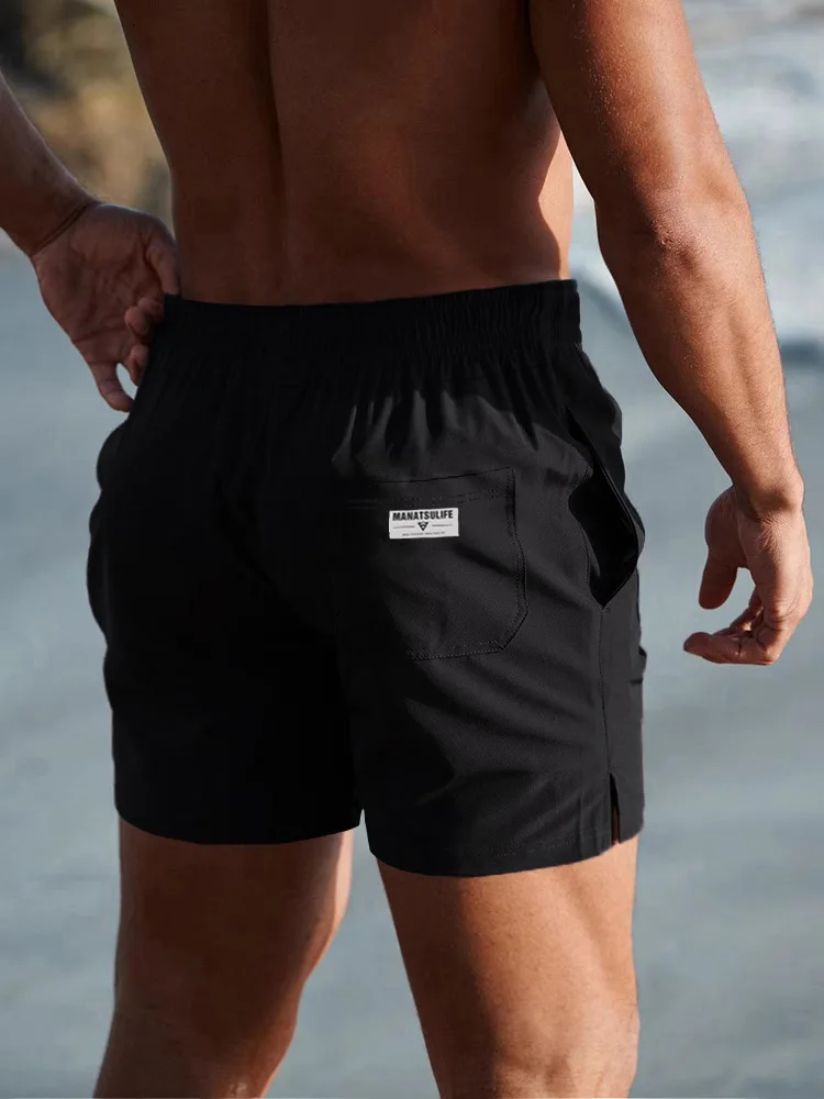 

Men's Quick-drying Sports Shorts Men's Breathable Training And Fitness Mid-length Pants, Summer Casual Outdoor Three-inch Pants