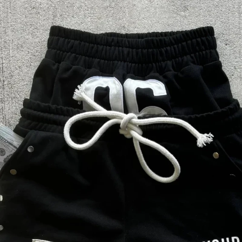 

Летние новые брюки с двойной талией в стиле ретро, повседневные шорты в готическом стиле для мужчин и женщин, модные брюки, шорты для мужчин