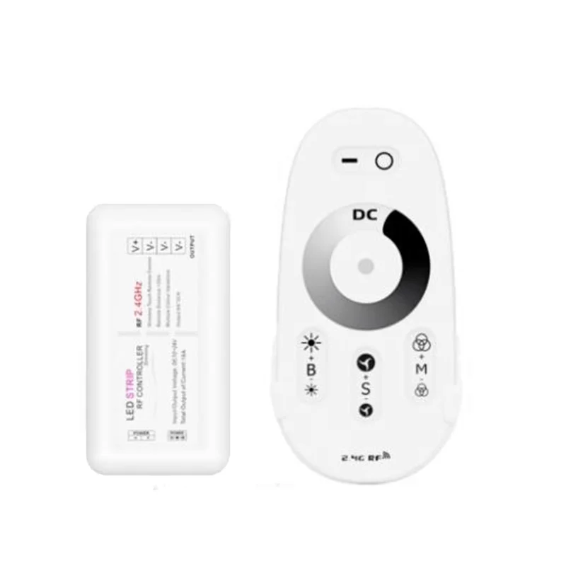 Profession Manual Knob And Wireless RF Remote Press Controller Dimmer For Single Color COB Led Strip Accessories